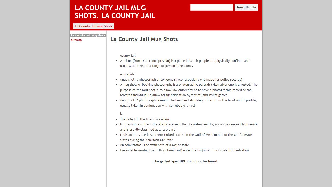 LA COUNTY JAIL MUG SHOTS. LA COUNTY JAIL - sites.google.com